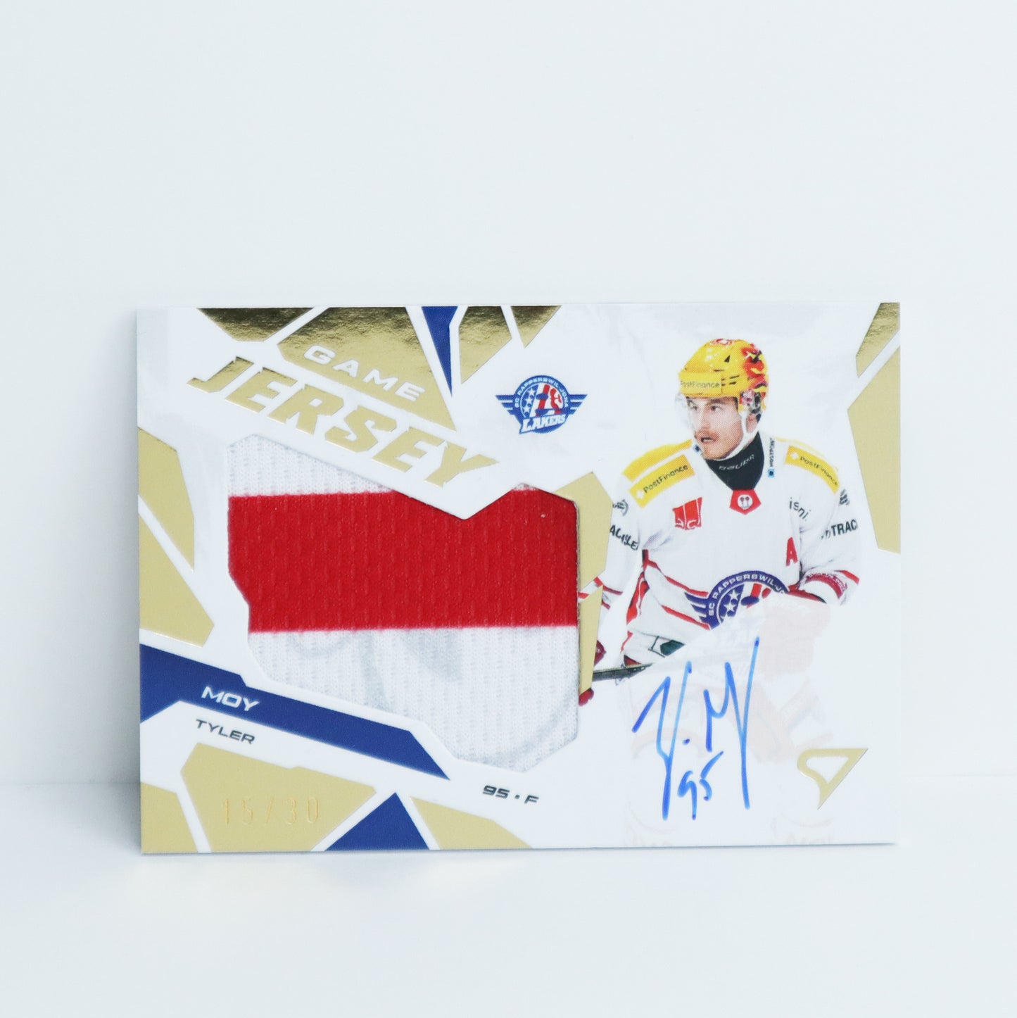 GJS-TM - SCRJ - TYLER MOY - GAME JERSEY GOLD AUTO - 15/30