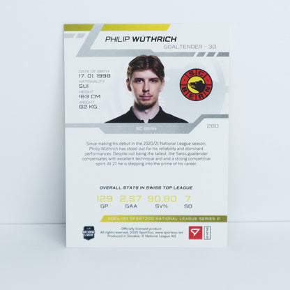 280 - SCB - PHILIP WUTHRICH - BASE SET