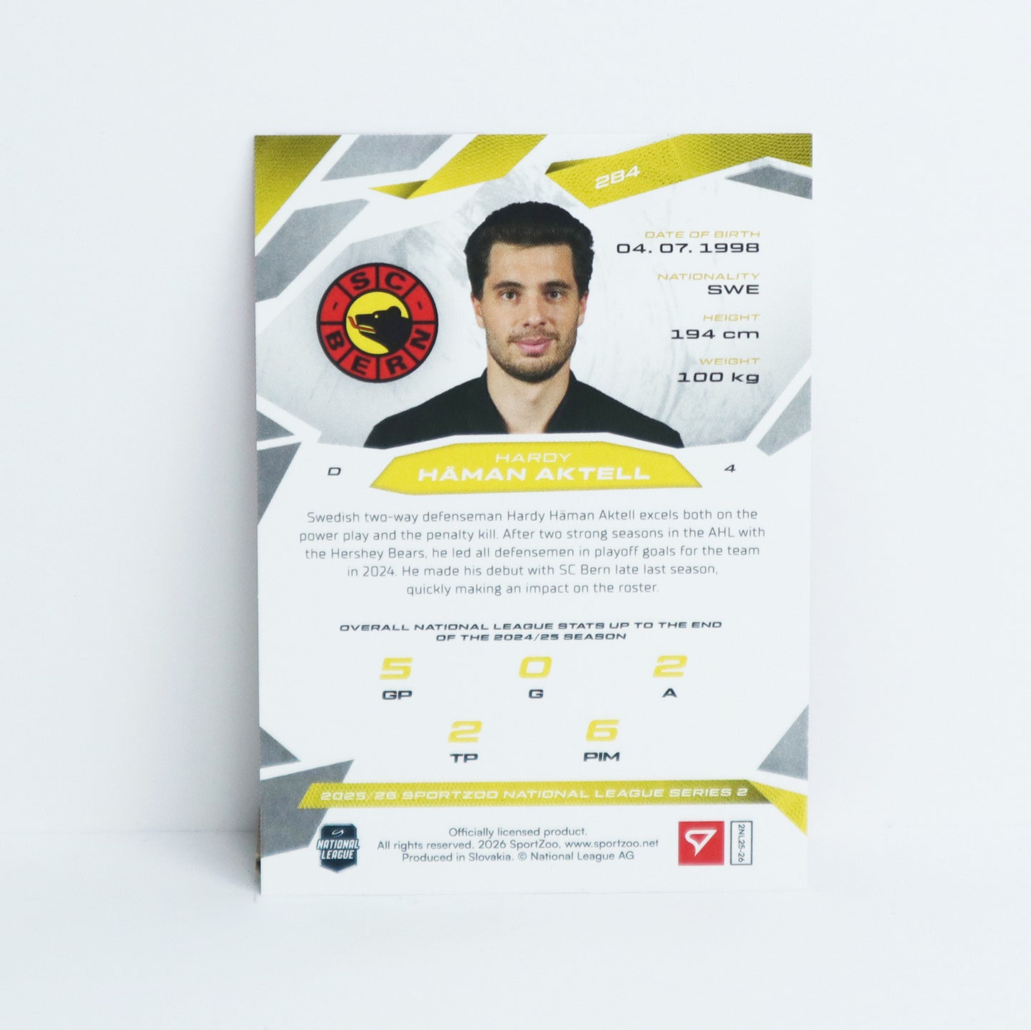 284 - SCB - HARDY HAMAN AKTELL - BASE RED - 03/20