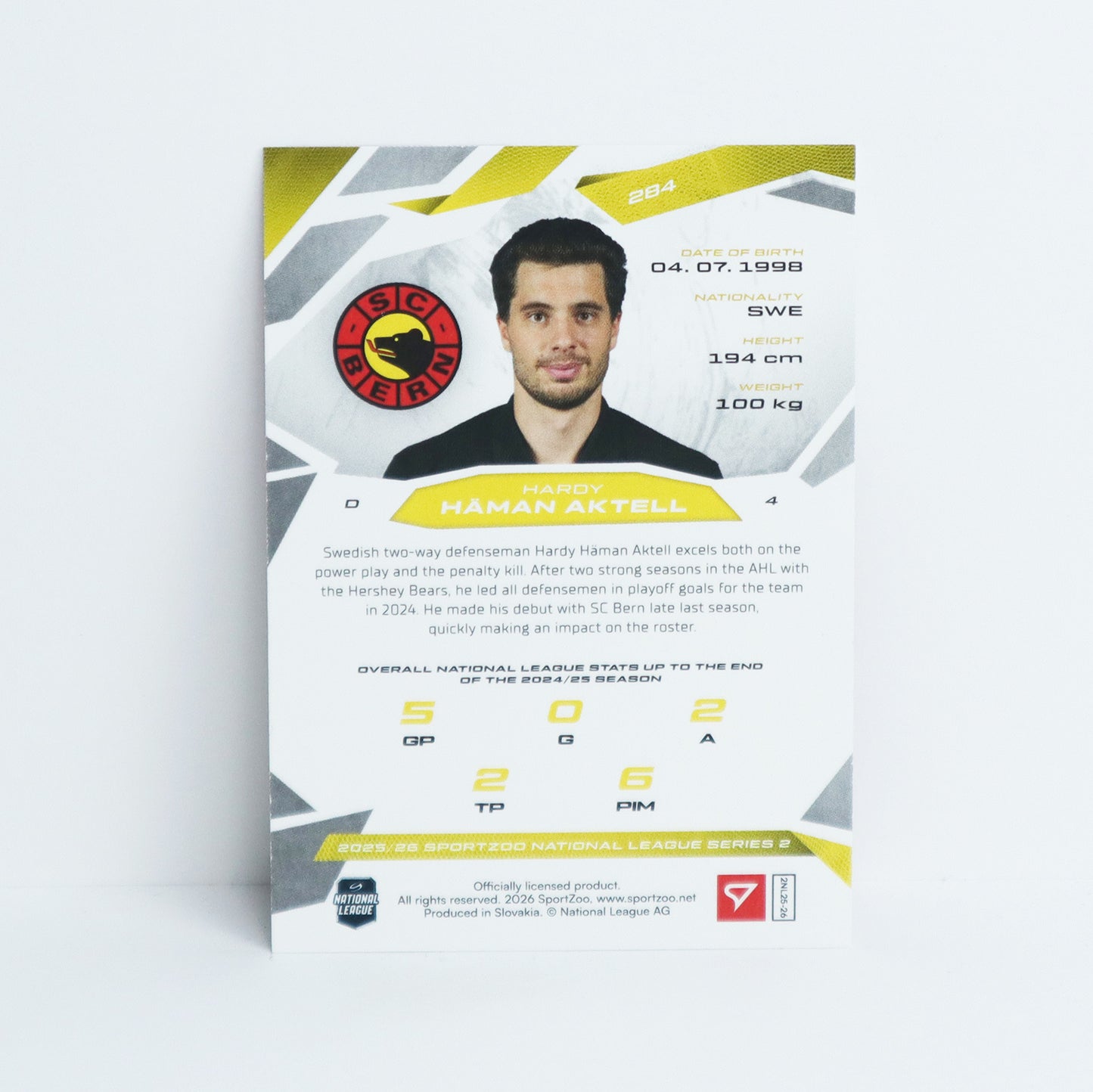 284 - SCB - HARDY HAMAN AKTELL - BASE RED - 04/20