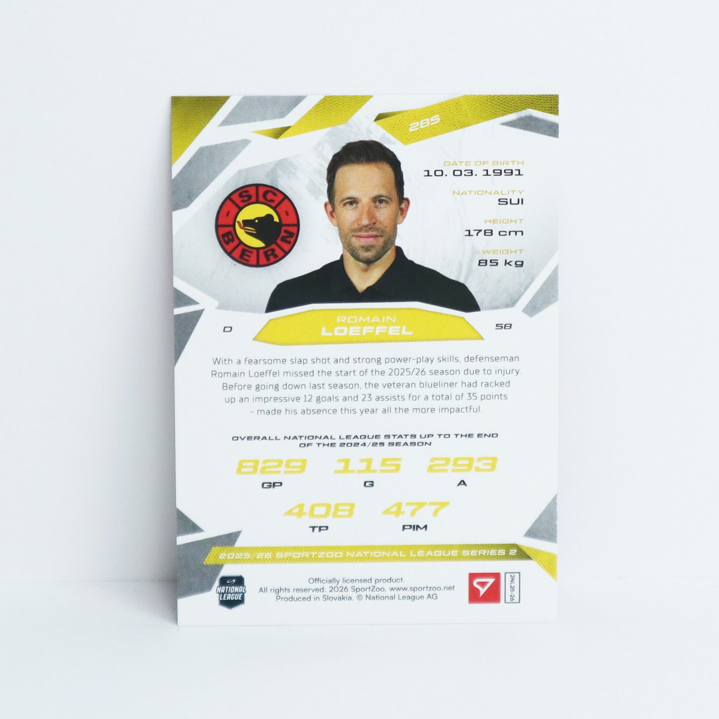285 - SCB - ROMAIN LOEFFEL - BASE RED - 16/20