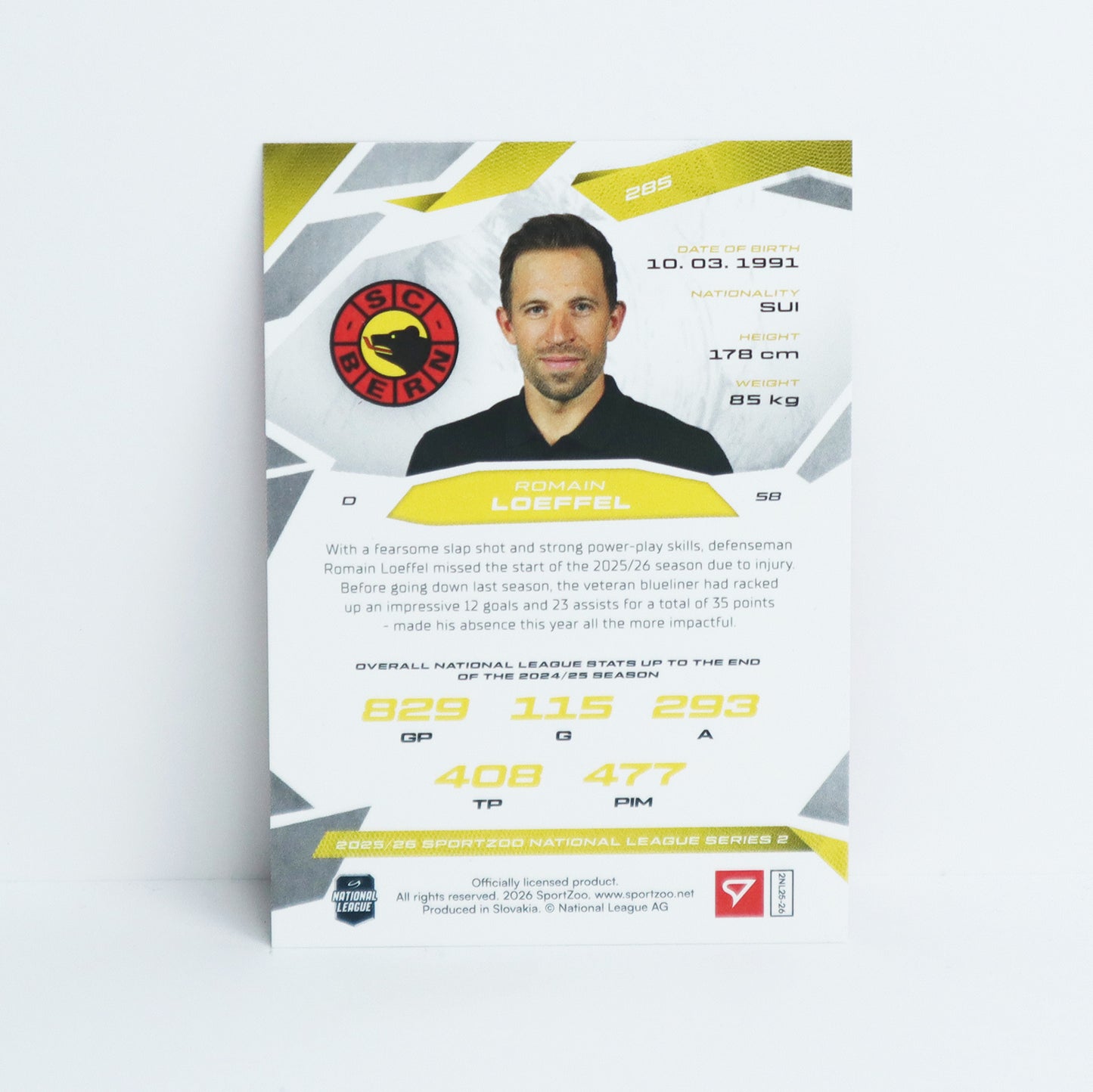 285 - SCB - ROMAIN LOEFFEL - BASE RED - 17/20