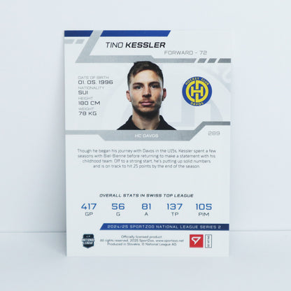 289 - HCD - TINO KESSLER - BASE BLUE - 25/30