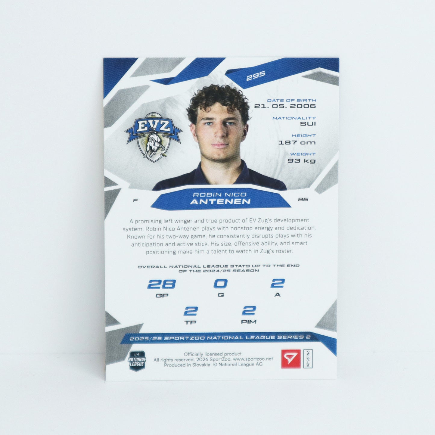 295 - EVZ - ROBIN NICO ANTENEN - BASE GOLD - 06/10