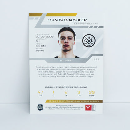 295 - HCL - L. HAUSHEER - BASE GOLD - 08/10