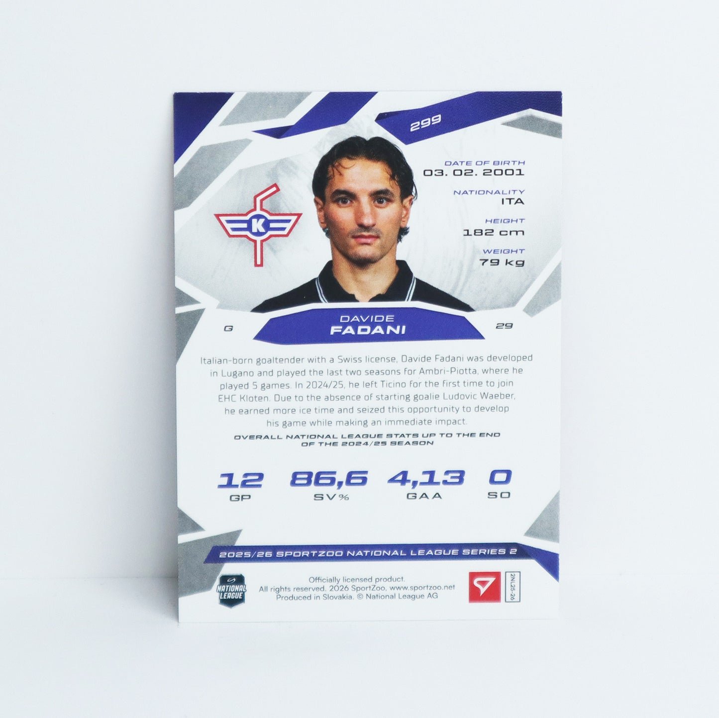 299 - EHCK - DAVIDE FADANI - BASE RED - 20/20