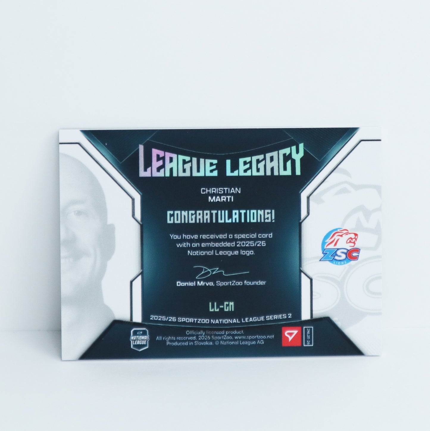 LL-CM - ZSC - CHRISTIAN MARTI - LEAGUE LEGACY SILVER - 09/20