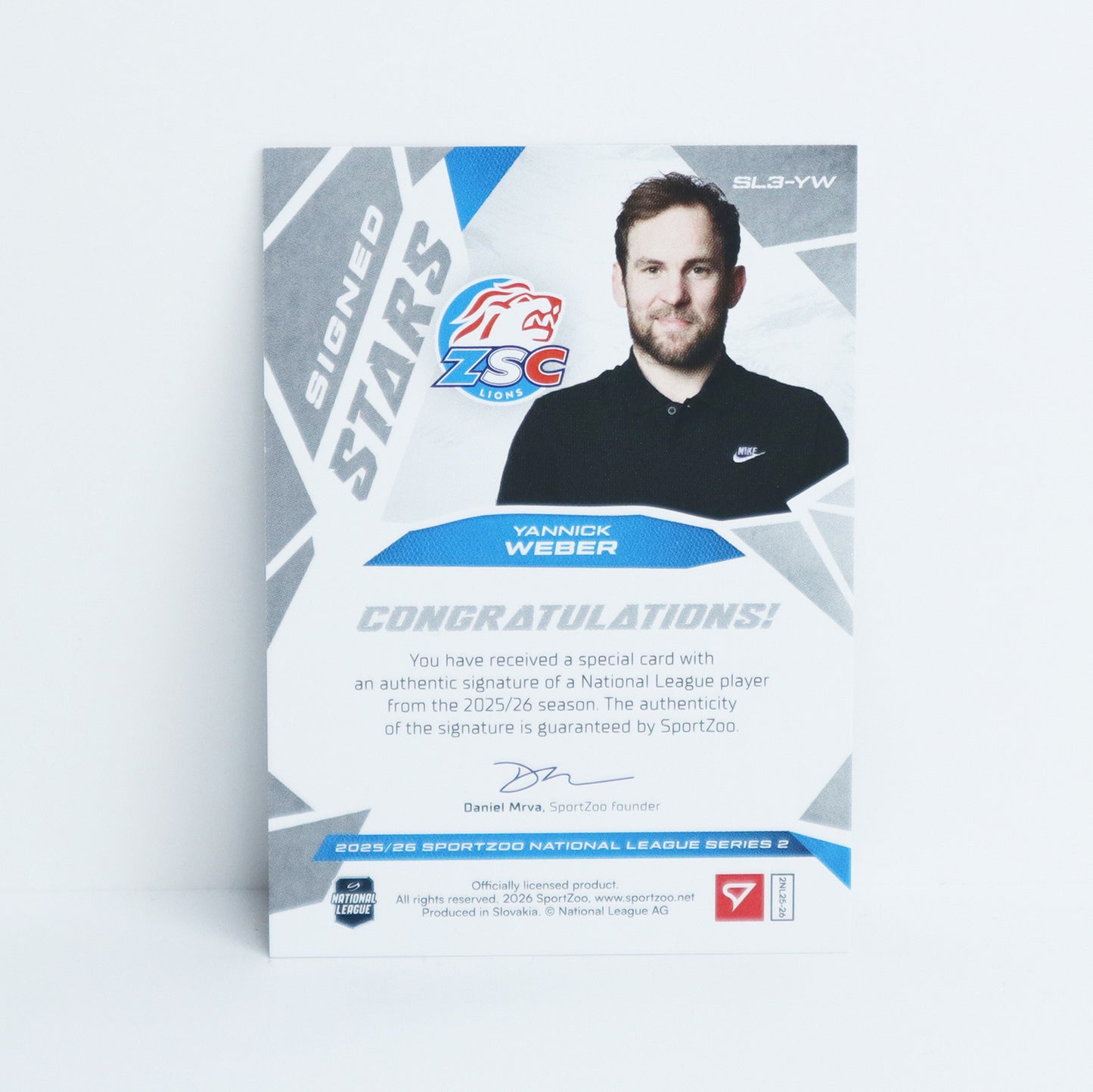 SL3-YW - ZSC - YANNICK WEBER - SIGNED STARS LEVEL 3 - 19/39