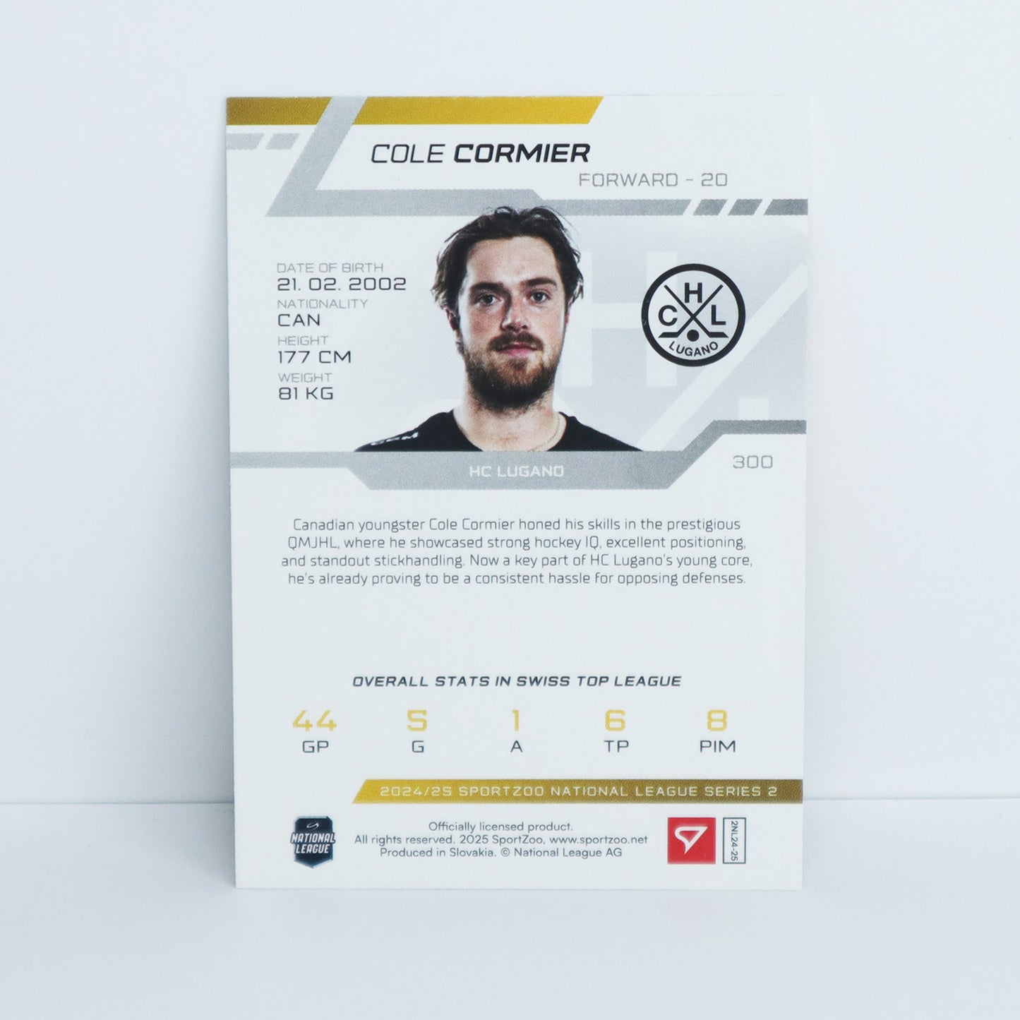 300 - HCL - COLE CORMIER - BASE PURPLE