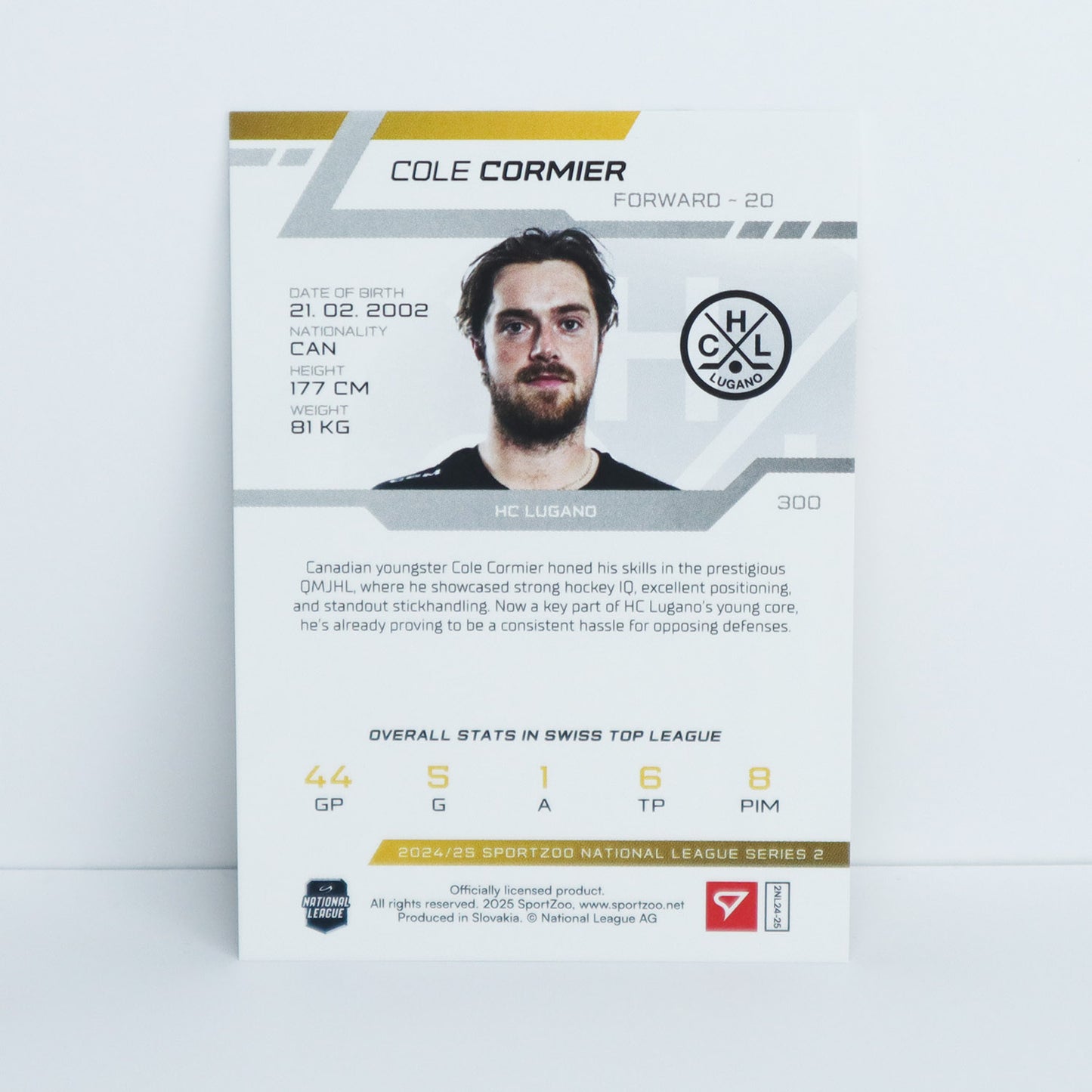 300 - HCL - COLE CORMIER - BASE GOLD - 09/10