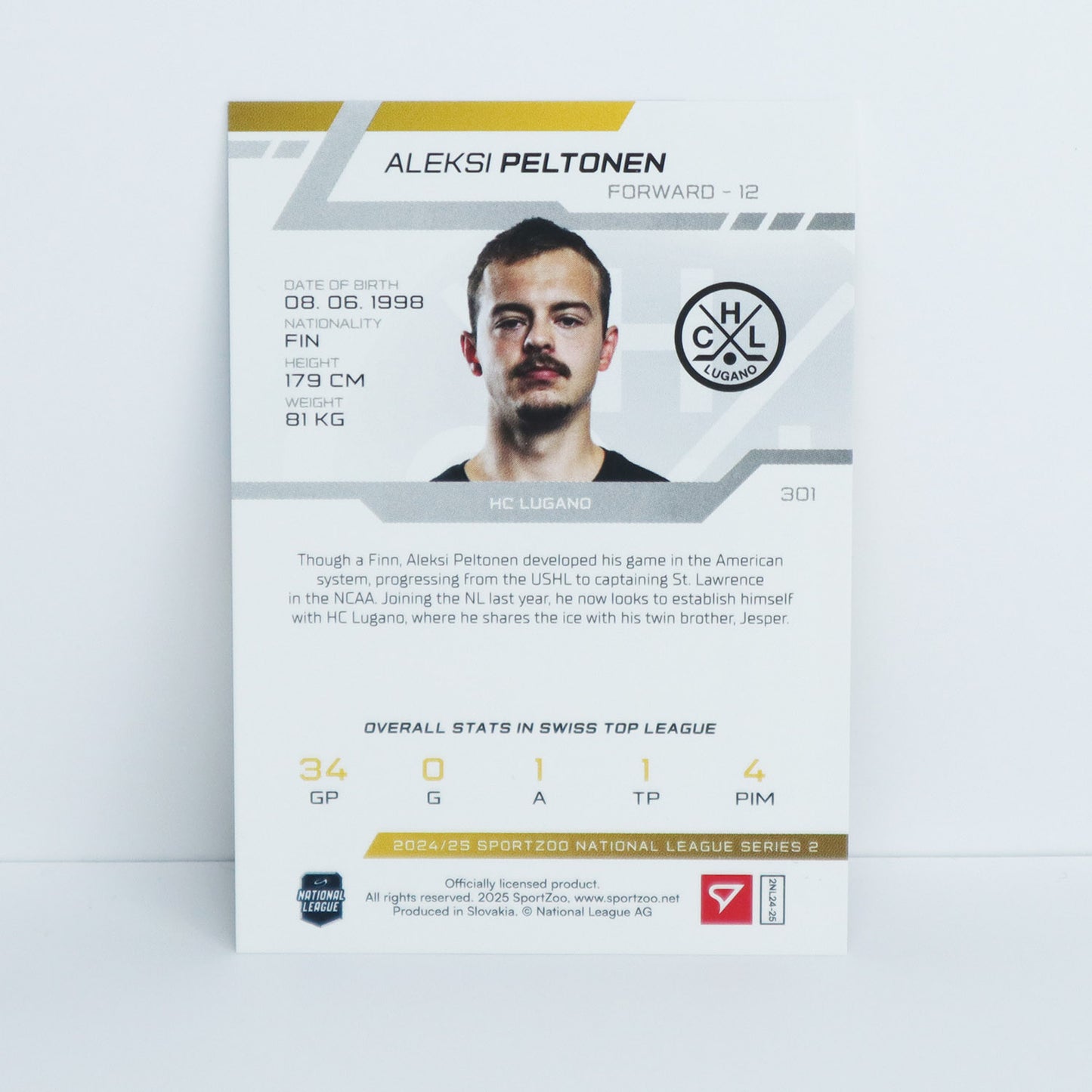 301 - HCL - ALEKSI PELTONEN - BASE PURPLE