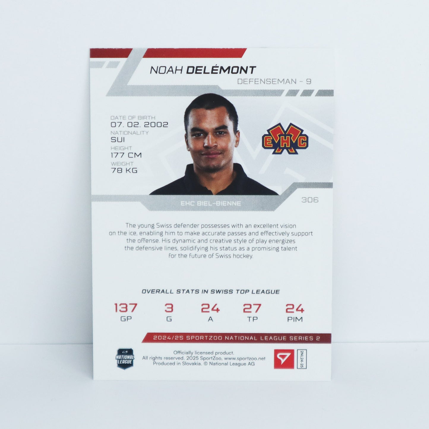 306 - EHCB - NOAH DELEMONT - BASE GREEN