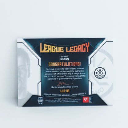 LLS-DS - HCL - DARIO SIMION - LEAGUE LEGACY GOLD AUTO - 5/9