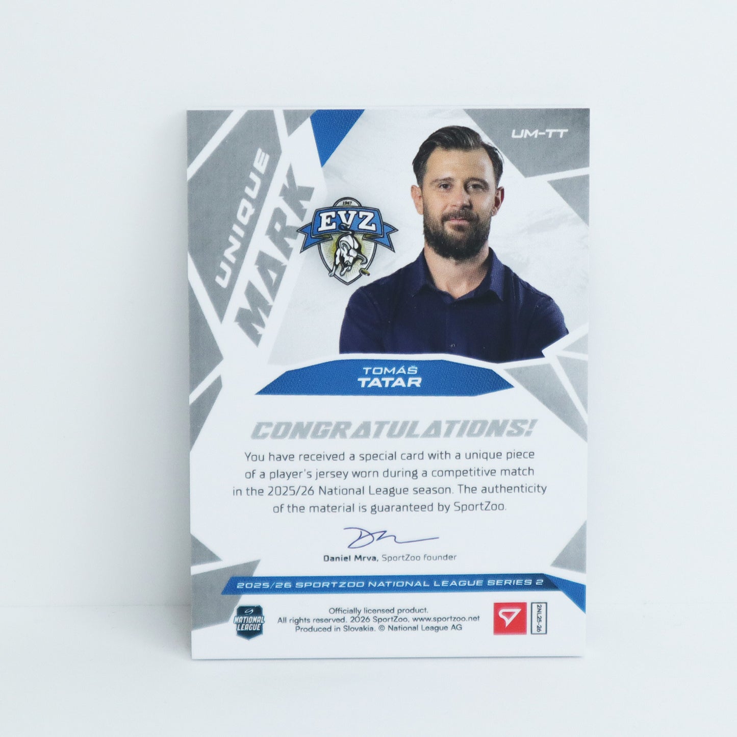 UM-TT - EVZ - TOMAS TATAR - UNIQUE MARK - 13/18