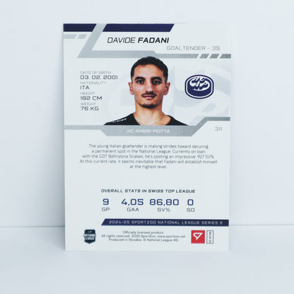 311 - HCAP - DAVIDE FADANI - BASE SET