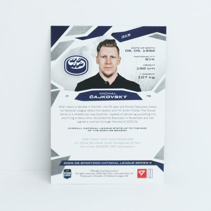 315 - HCAP - MICHAL CAJKOVSKY - BASE BLUE
