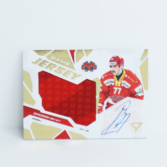 GJS-RG - EHCB - ROBIN GROSSMANN - GAME JERSEY GOLD AUTO - 27/30