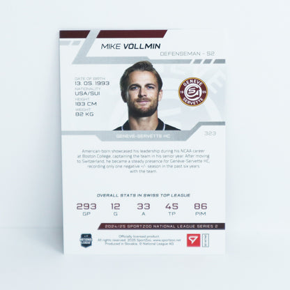 323 - GSHC - MIKE VOLLMIN - BASE BLACK - 1/1