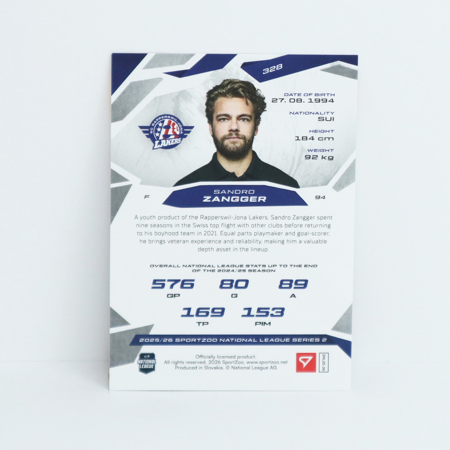 328 - SCRJ - SANDRO ZANGGER - BASE BLUE