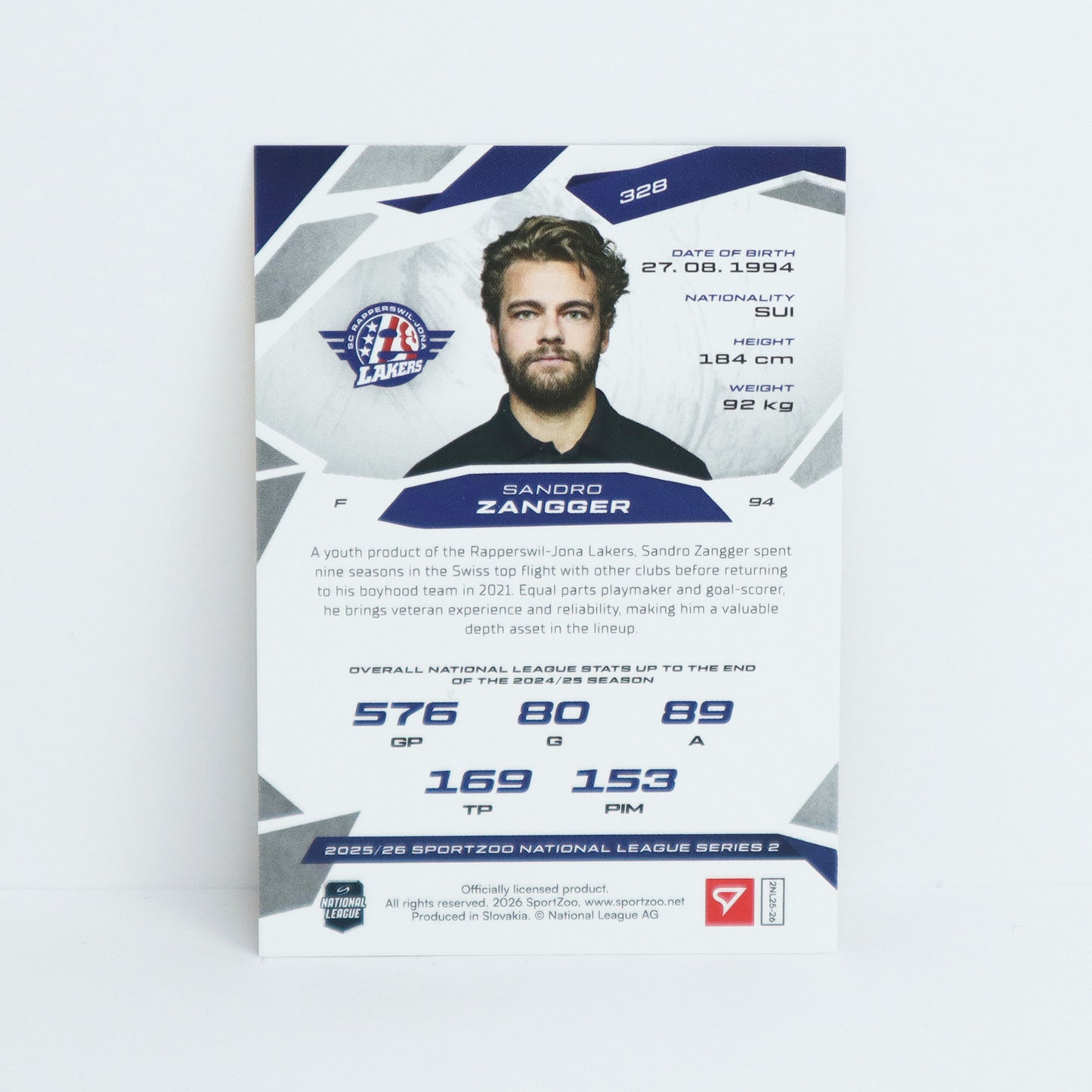 328 - SCRJ - SANDRO ZANGGER - BASE GOLD - 09/10