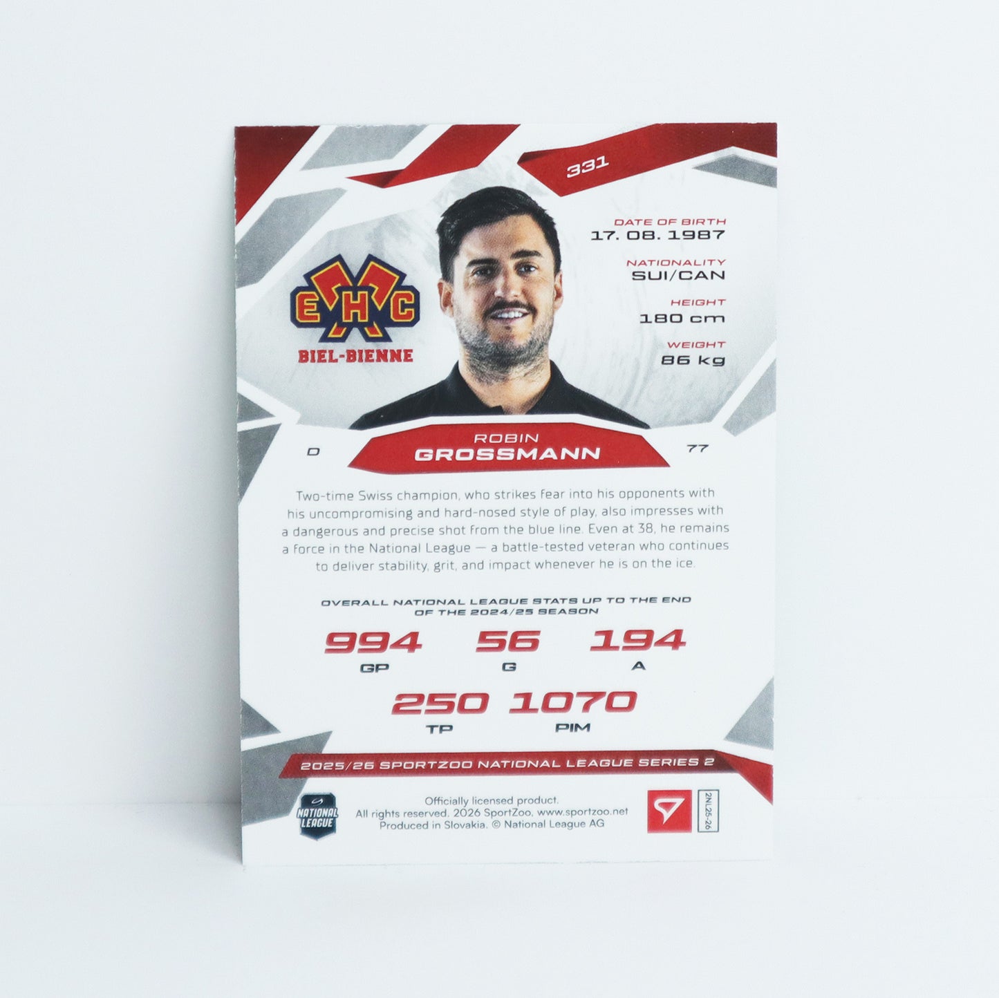 331 - EHCB - ROBIN GROSSMANN - BASE GREEN - 24/30
