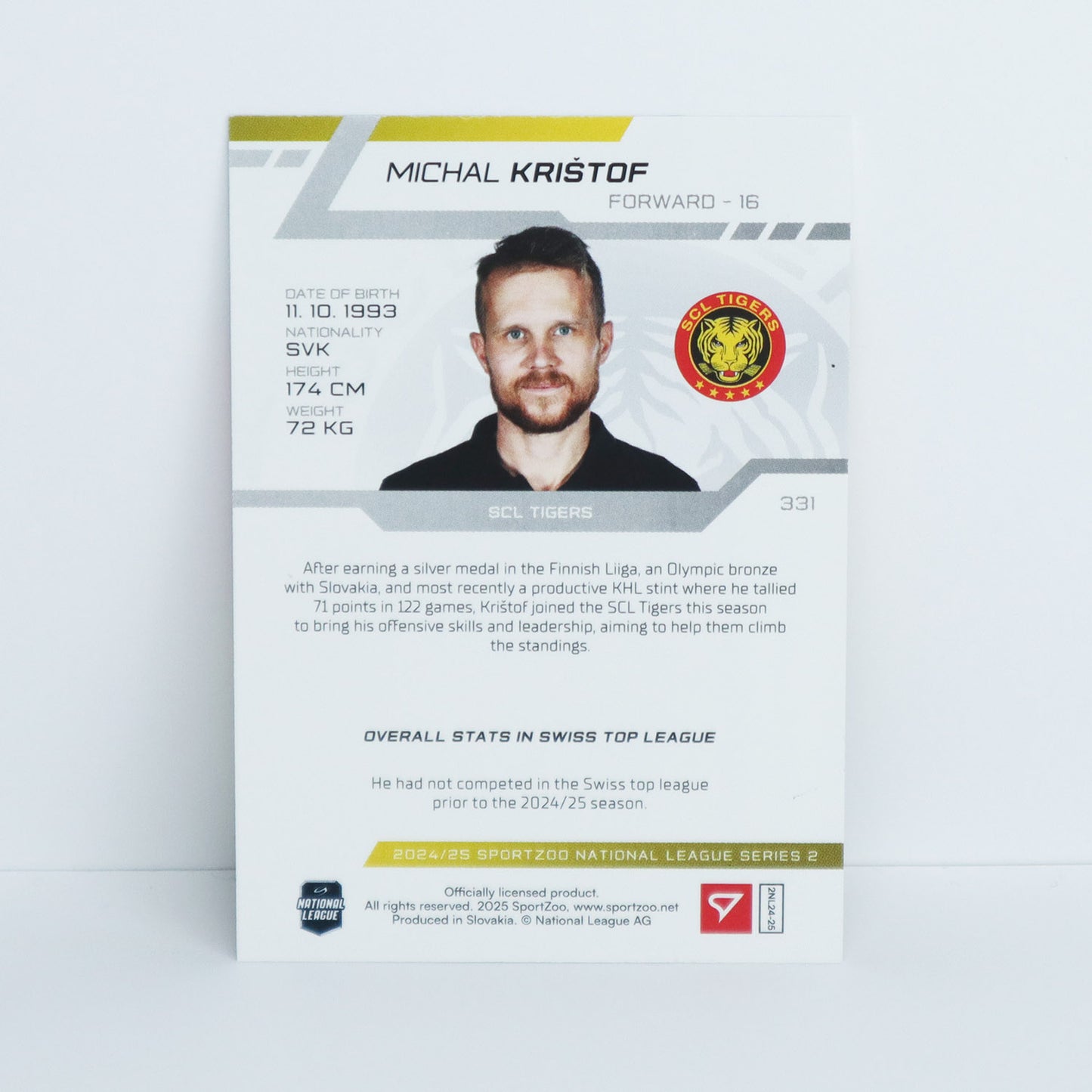 331 - SCL - MICHAL KRISTOF - BASE GREEN