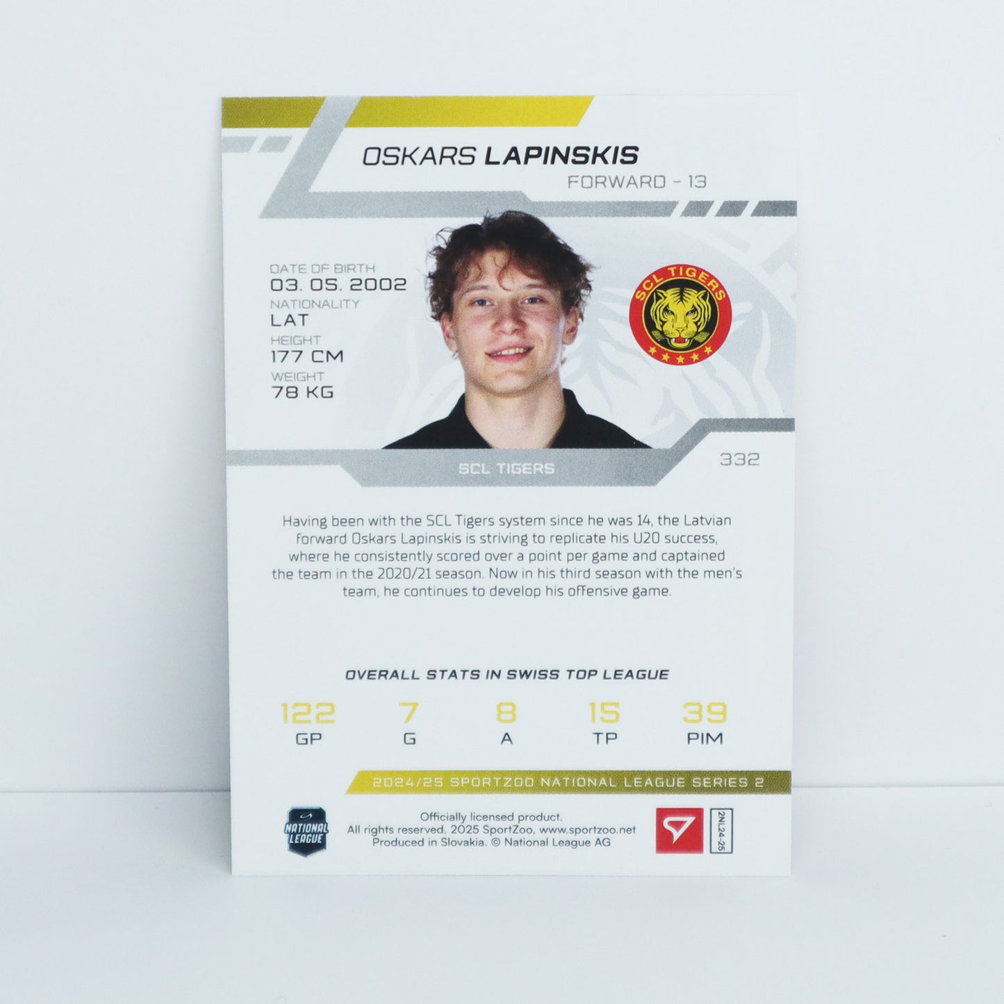 332 - SCL - O. LAPINSKIS - BASE RED - 04/20