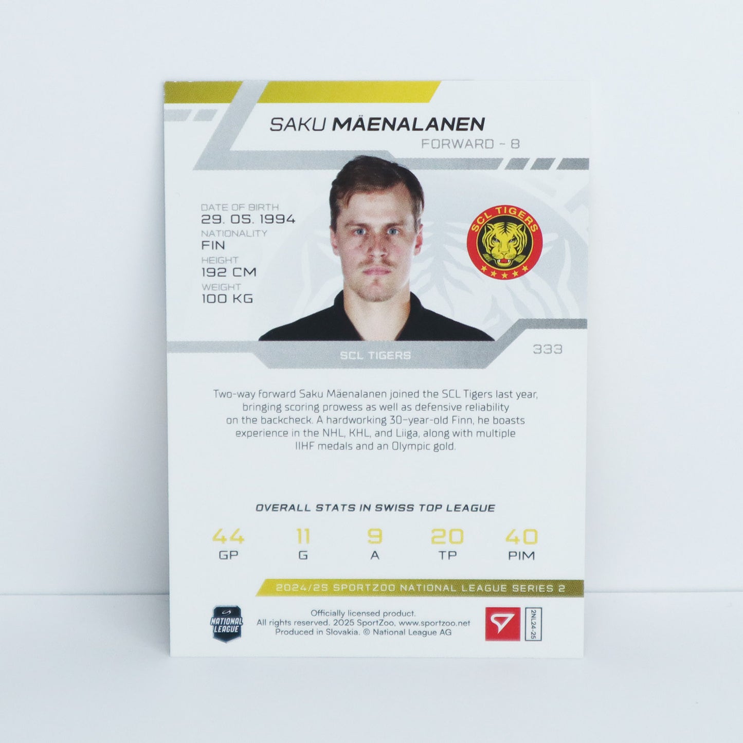 333 - SCL - S. MAENALANEN - BASE RED - 20/20