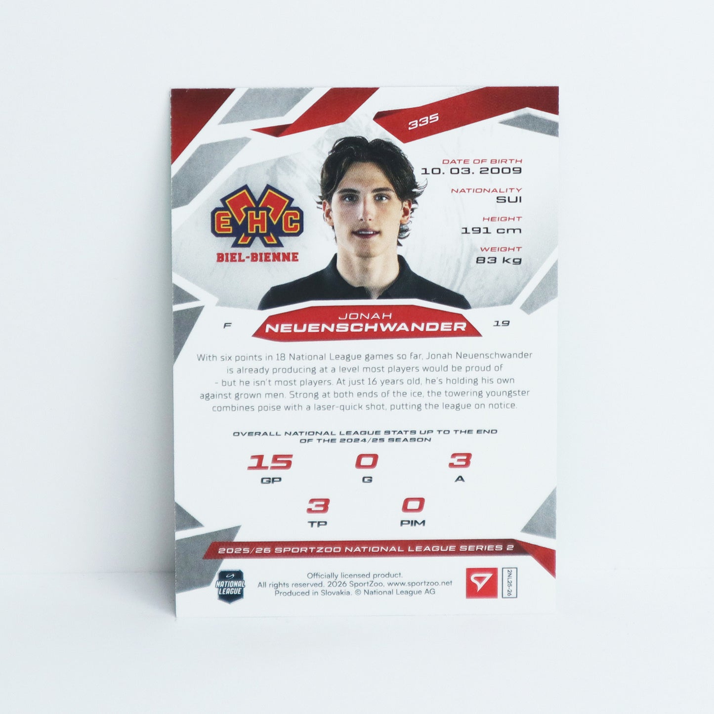 335 - EHCB - JONAH NEUENSCHWANDER - BASE GREEN - 28/30