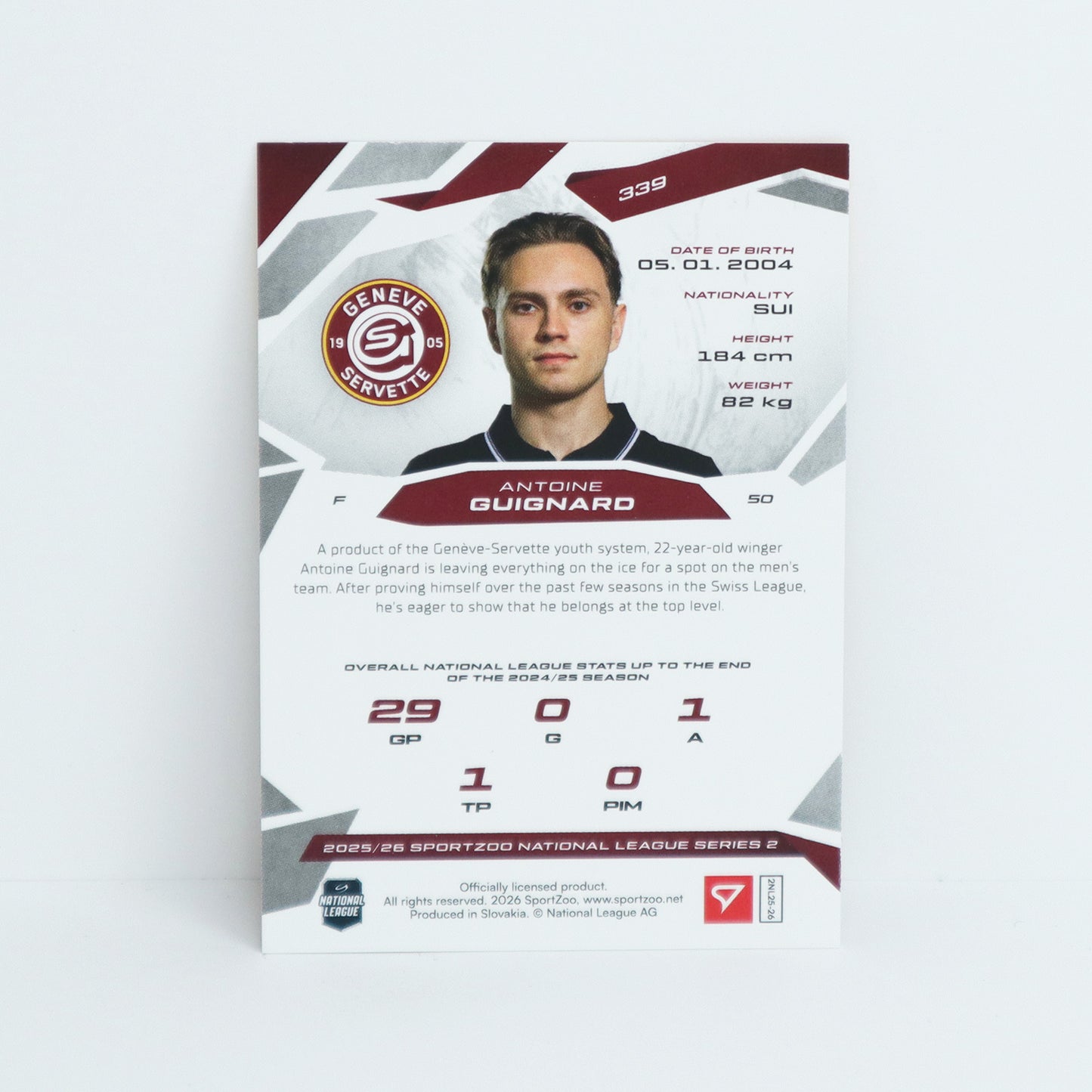 339 - GSHC - ANTOINE GUIGNARD - BASE GOLD - 06/10