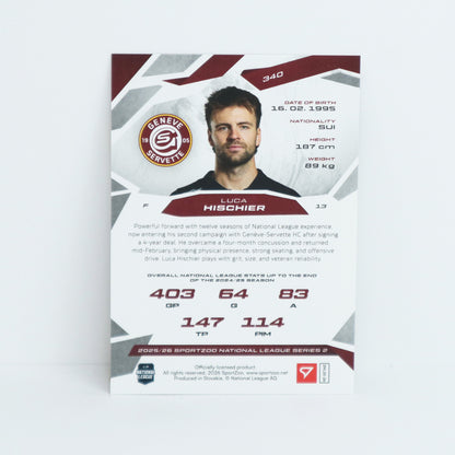 340 - GSHC - LUCA HISCHIER - BASE BLUE