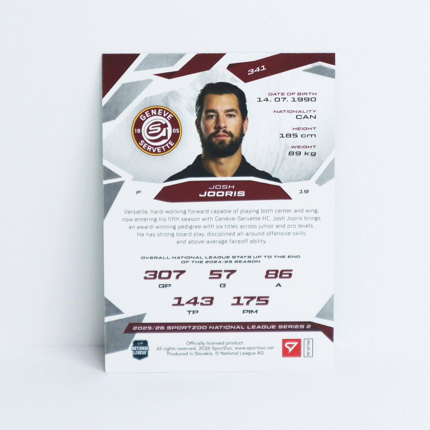 341 - GSHC - JOSH JOORIS - BASE GREEN - 14/30