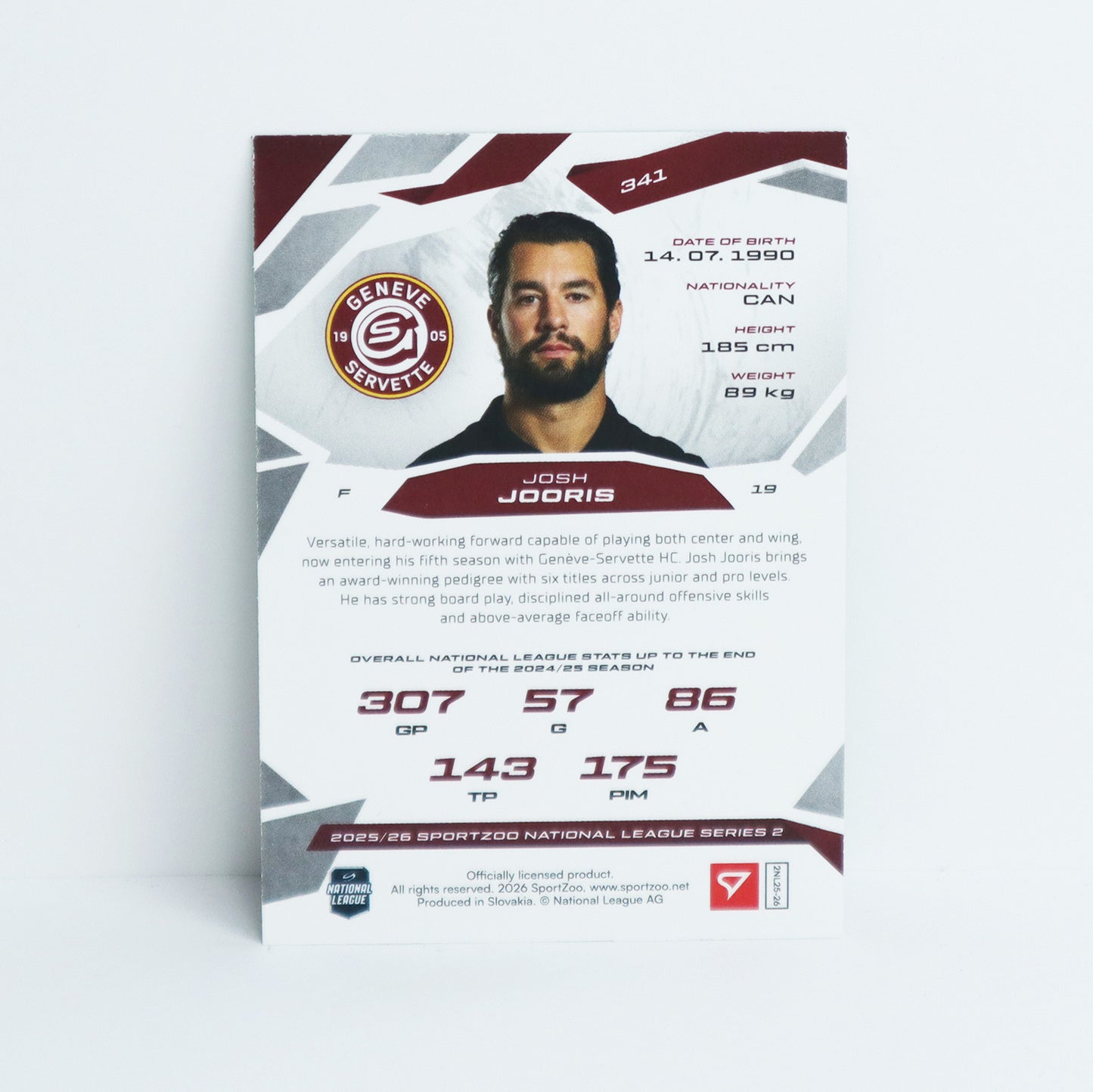 341 - GSHC - JOSH JOORIS - BASE GREEN - 24/30