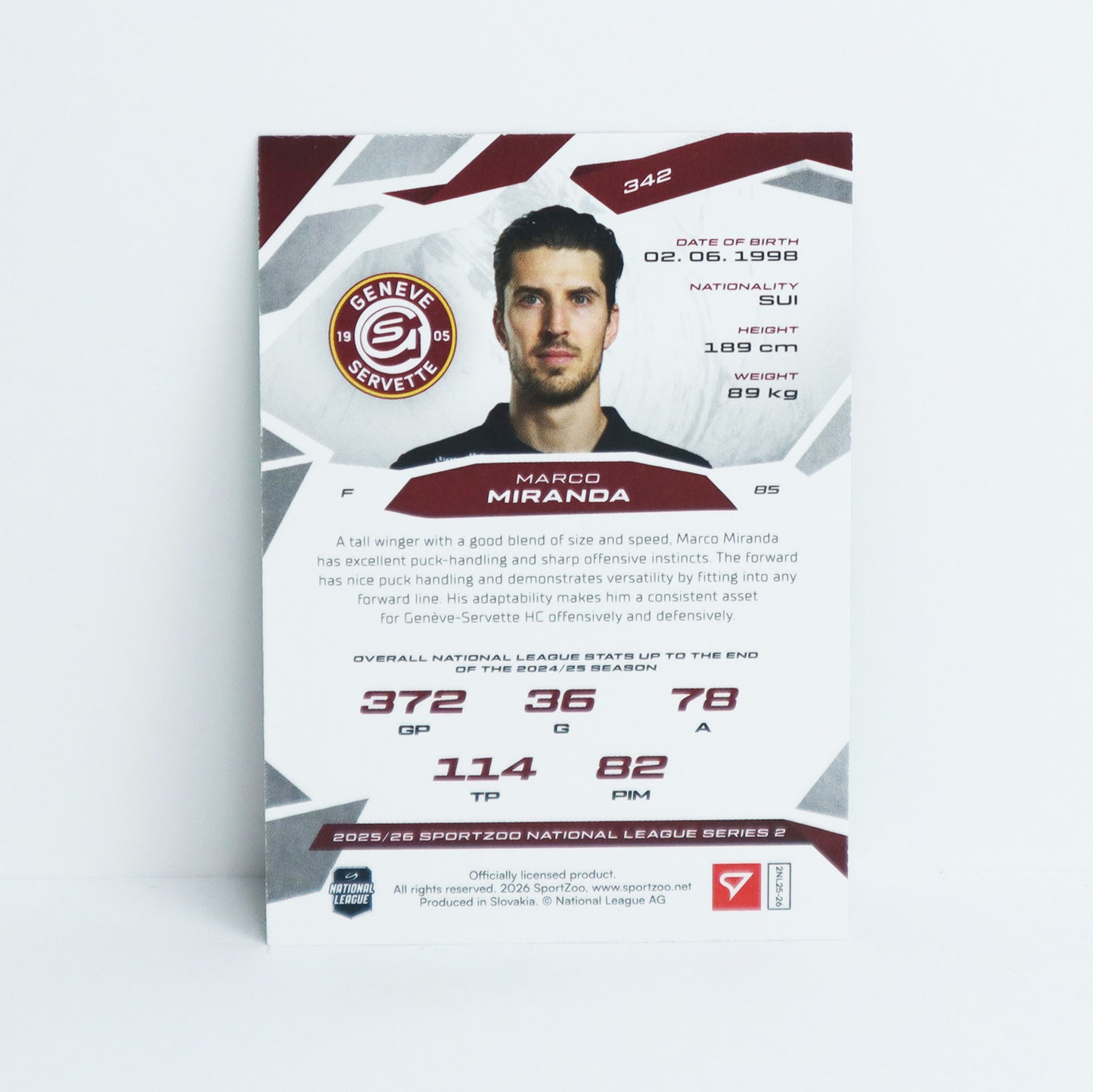 342 - GSHC - MARCO MIRANDA - BASE GREEN - 18/30