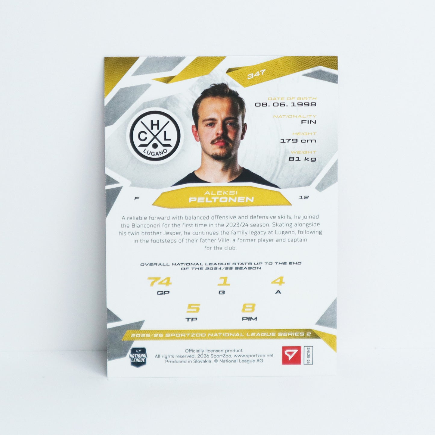 347 - HCL - ALEKSI PELTONEN - BASE RED - 10/20