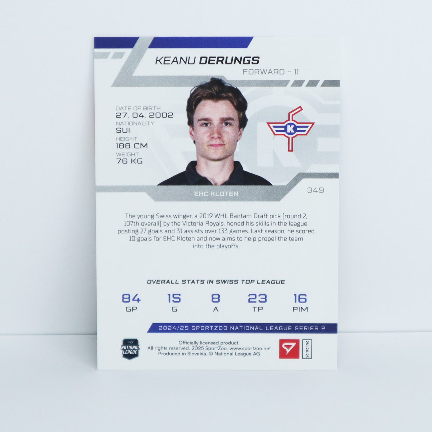 349 - EHCK - KEANU DERUNGS - BASE SET