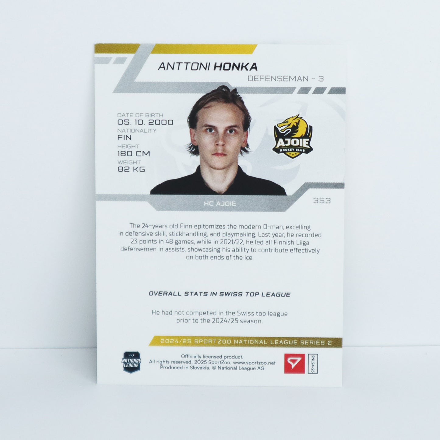 353 - HCA - ANTTONI HONKA - BASE GREEN