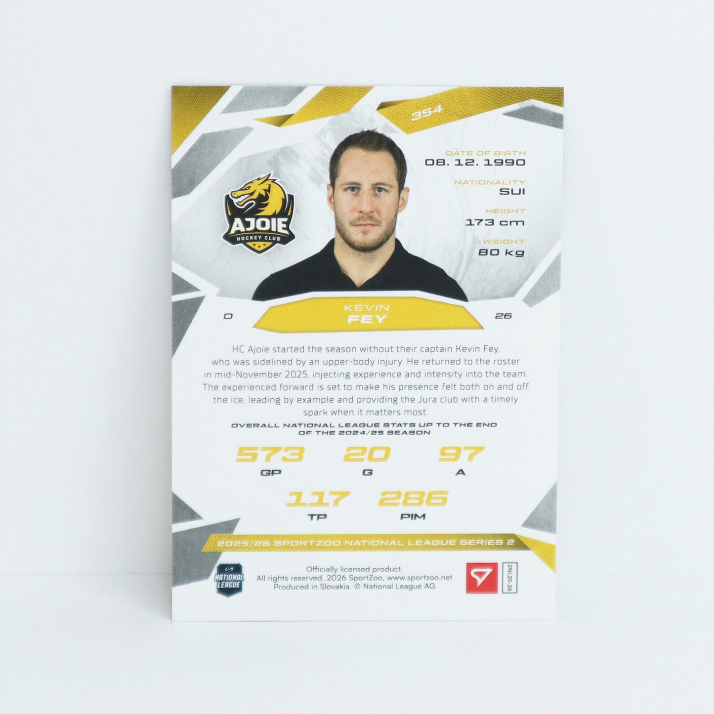 354 - HCA - KEVIN FEY - BASE SET