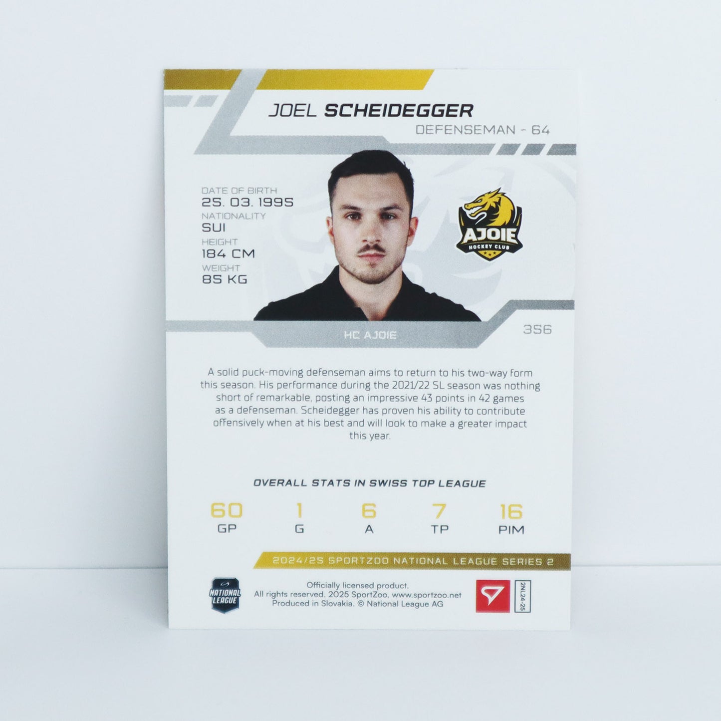 356 - HCA - J. SCHEIDEGGER - BASE RED - 05/20