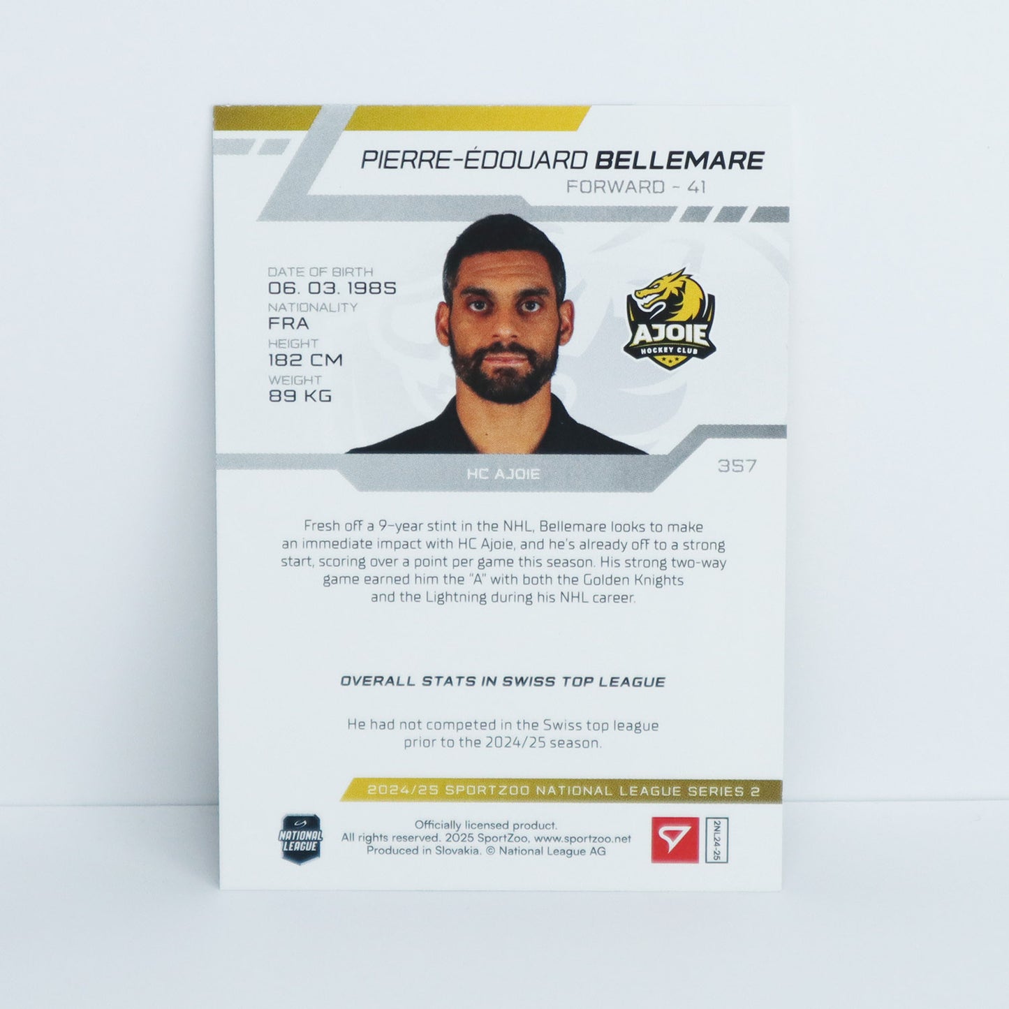 357 - HCA - P.-E. BELLEMARE - BASE GREEN