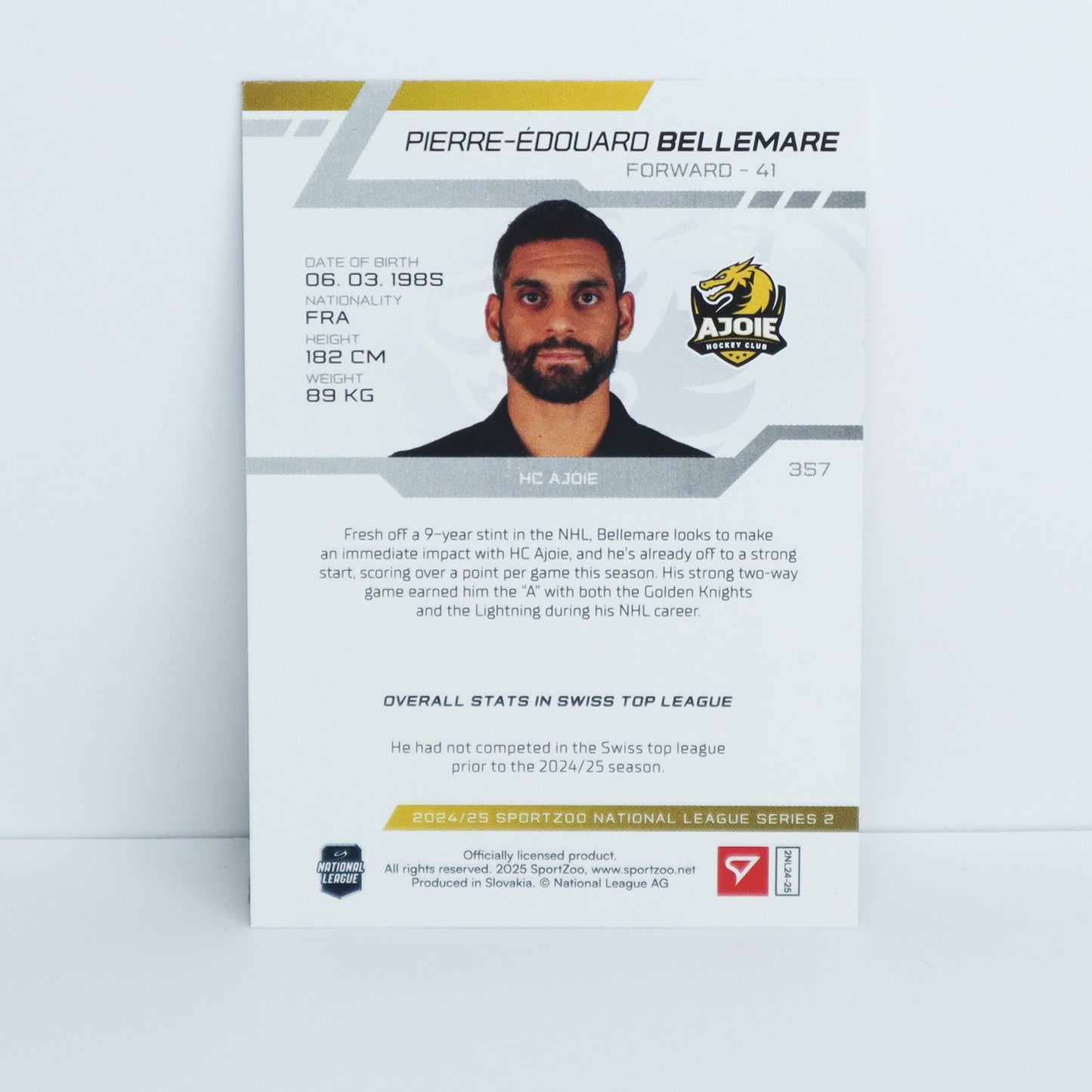 357 - HCA - P.-E. BELLEMARE - BASE SET