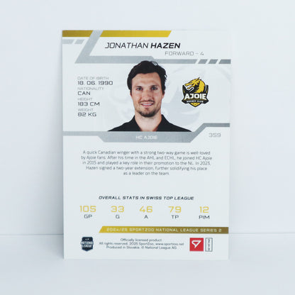 359 - HCA - JONATHAN HAZEN - BASE GREEN