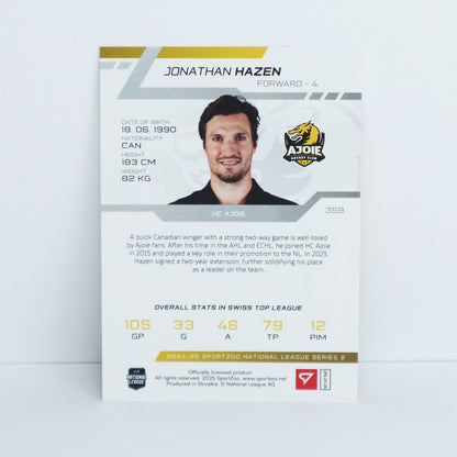 359 - HCA - JONATHAN HAZEN - BASE BLUE - 09/30