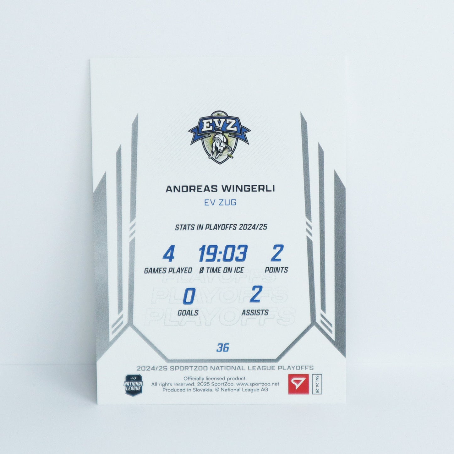 36 - EVZ - ANDREAS WINGERLI - BASE SET