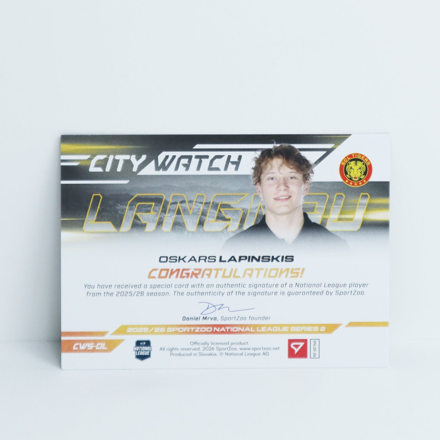 CWS-OL - SCL - OSKARS LAPINSKIS - CITY WATCH GOLD AUTO - 11/35