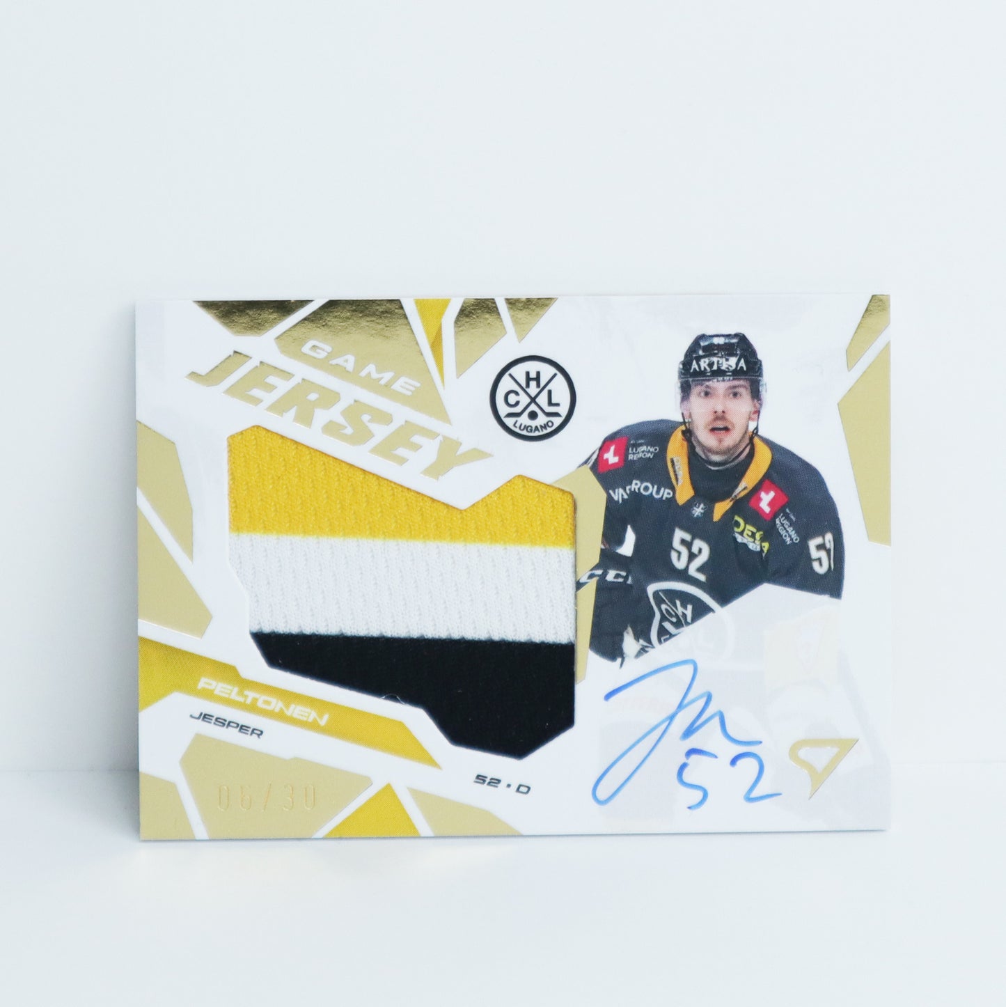 GJS-PE - HCL - JESPER PELTONEN - GAME JERSEY GOLD AUTO - 06/30