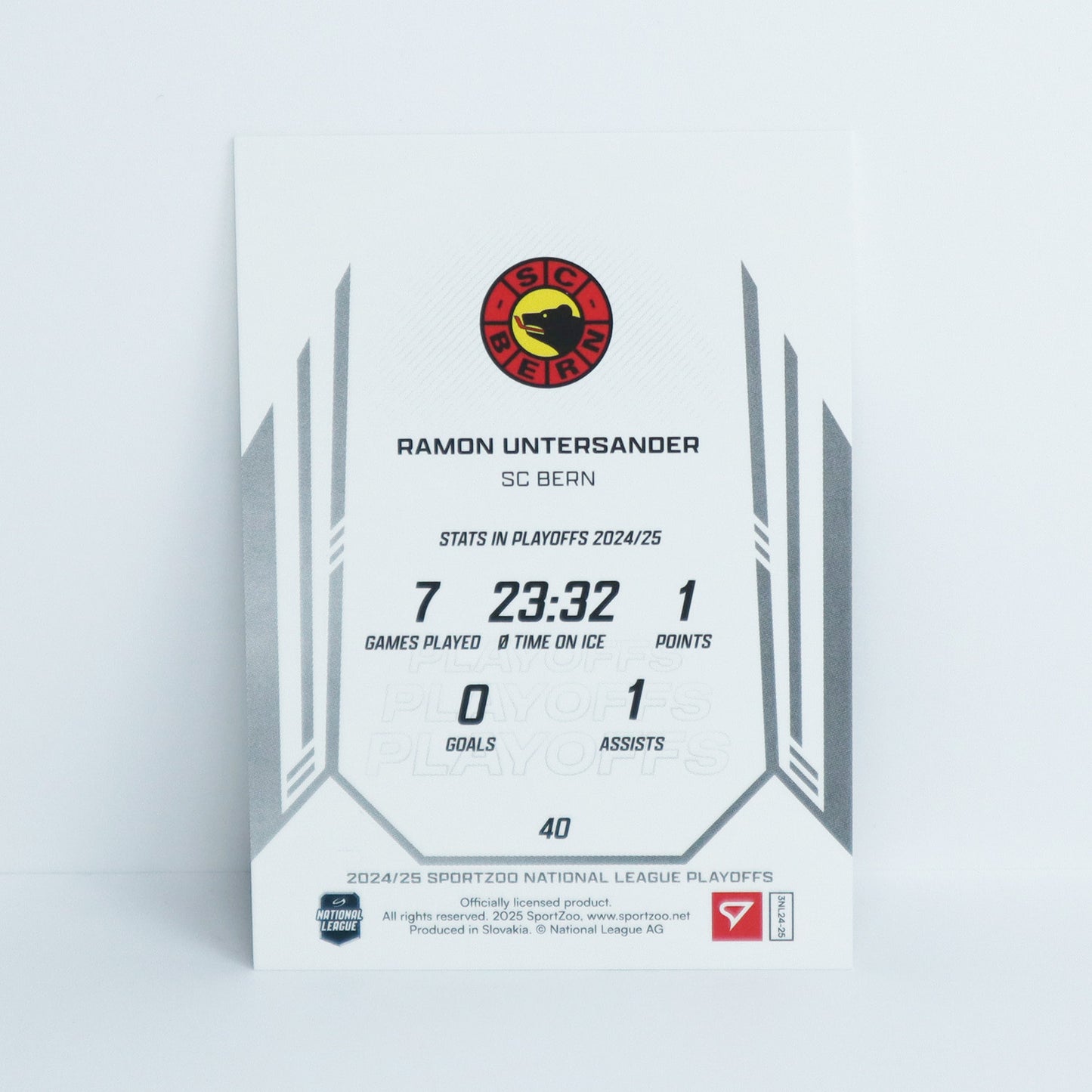 40 - SCB - RAMON UNTERSANDER - BASE BLACK - 1/1