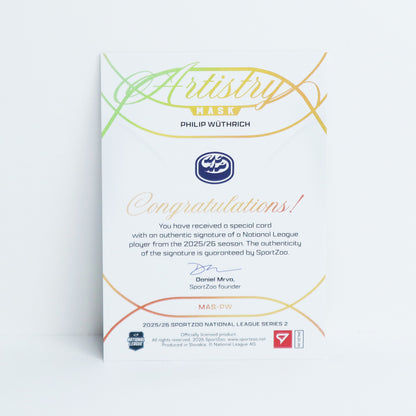 MAS-PW - HCAP - PHILIP WUTHRICH - MASK ARTISTRY GOLD AUTO - 32/35