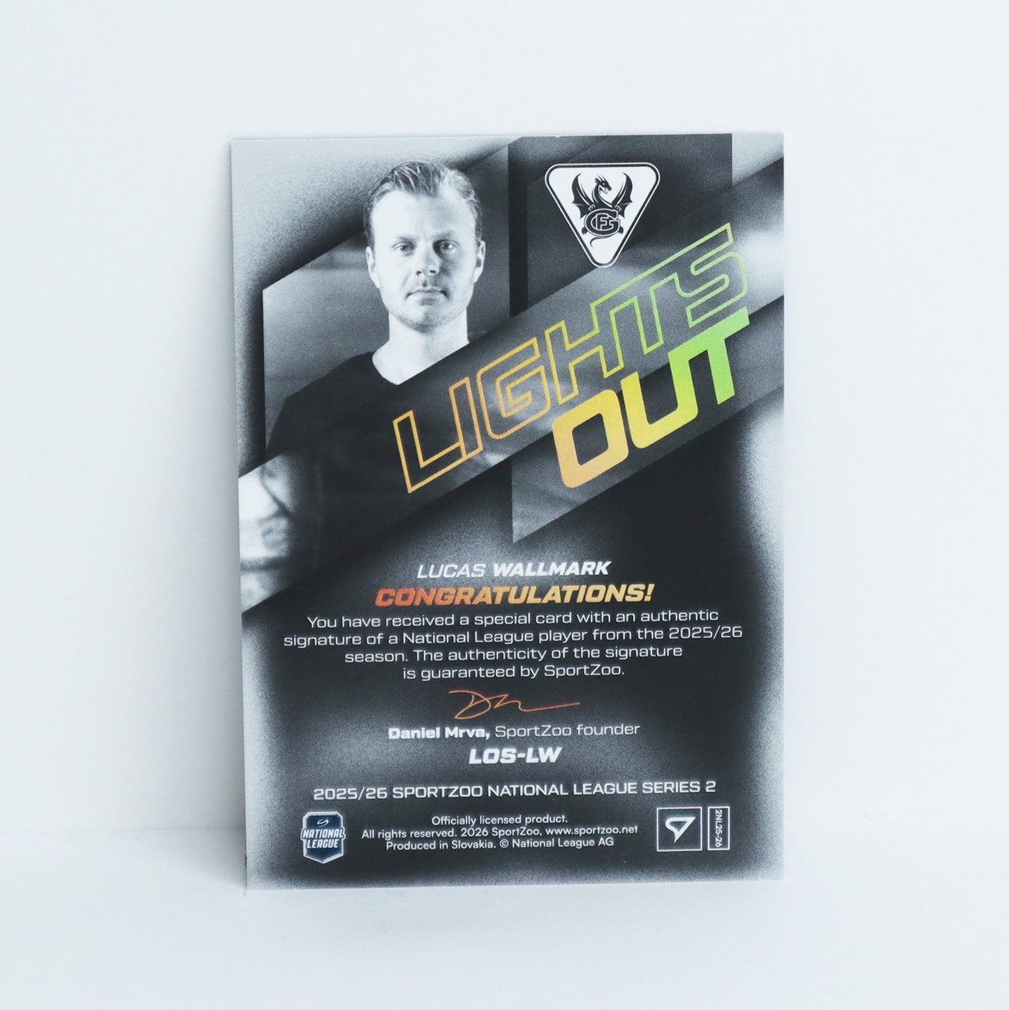 LOS-LW - FRI - LUCAS WALLMARK - LIGHTS OUT GOLD AUTO - 18/60