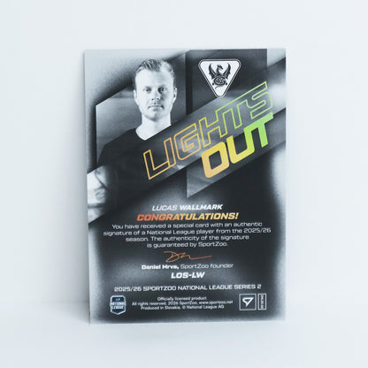 LOS-LW - FRI - LUCAS WALLMARK - LIGHTS OUT GOLD AUTO - 18/60